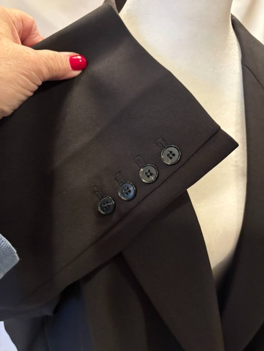 THE FRANKIE SHOP Oversized Boyfriend Black Blazer - Size Large - Picture 9 of 15